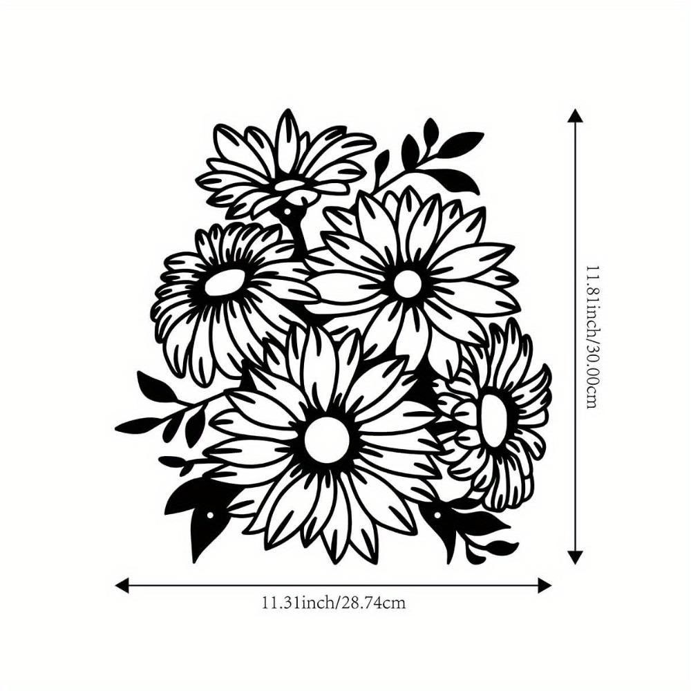 Bohemian Metal Chrysanthemum Wall Art, Outdoor Garden Patio Decor, Iron Sculpture for Living Room Balcony Fence 12in
Bohemian Metal Chrysanthemum Wall Art, Outdoor Garden Patio Decor, Iron Sculpture for Living Room Balcony Fence 12in