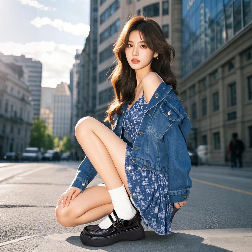 Foam sole Mary Jane shoes 2025 spring new women s platform versatile commuter women s shoes casual leather single shoes women 40 чорний
Foam sole Mary Jane shoes 2025 spring new women s platform versatile commuter women s shoes casual leather single shoes women 40 чорний