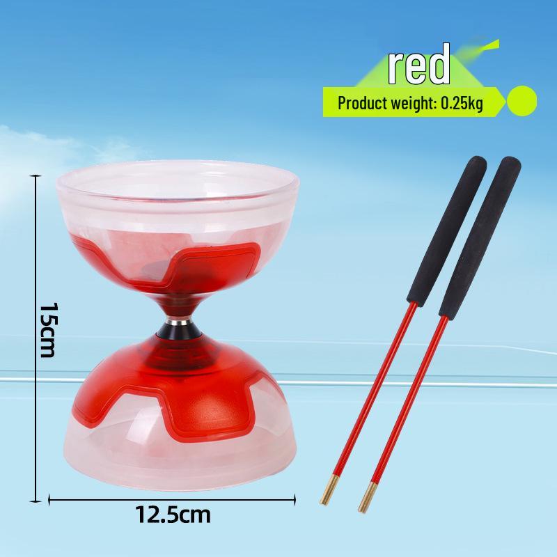 Transparent Soft Rubber Double-Ended Bearing Diabolo for Beginners and Students Plastic Diabolo Rod
Transparent Soft Rubber Double-Ended Bearing Diabolo for Beginners and Students Plastic Diabolo Rod