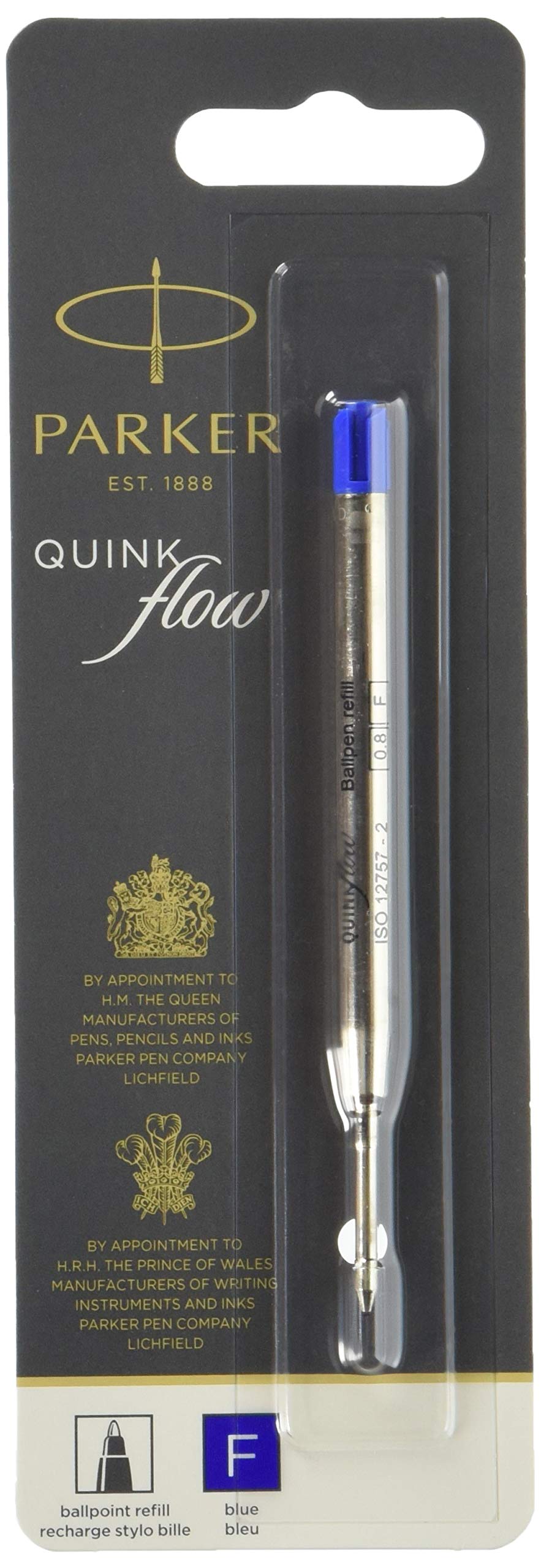 PARKER Стрижень для кулькової ручки F Quink Синій 1950368 Набір з 3 Офіційно імпортований На масляній основі синій
PARKER Стрижень для кулькової ручки F Quink Синій 1950368 Набір з 3 Офіційно імпортований На масляній основі синій