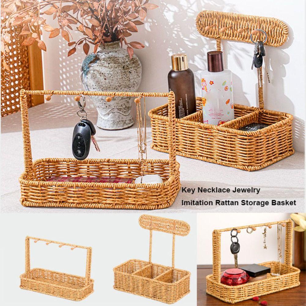 Khaki Key Necklace Jewelry Basket Wall Hanging Basket Dormitory Balcony Decorative 25.5*13*19cm
Khaki Key Necklace Jewelry Basket Wall Hanging Basket Dormitory Balcony Decorative 25.5*13*19cm