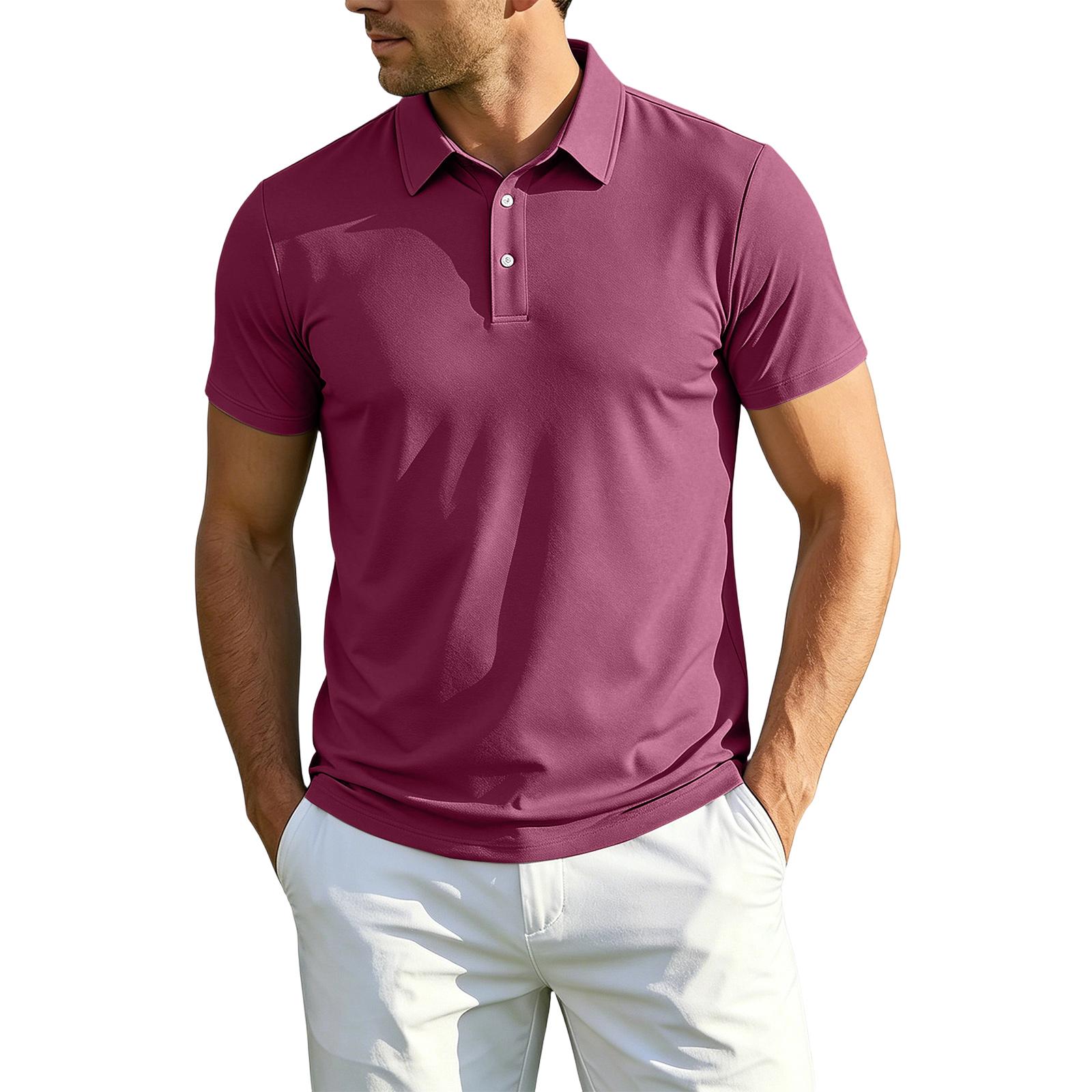Men Short Sleeve Polo Shirt Classic Fit Lightweight Soft Fabric Three Button Placket Casual Top for Everyday Wear XXL
Men Short Sleeve Polo Shirt Classic Fit Lightweight Soft Fabric Three Button Placket Casual Top for Everyday Wear XXL
