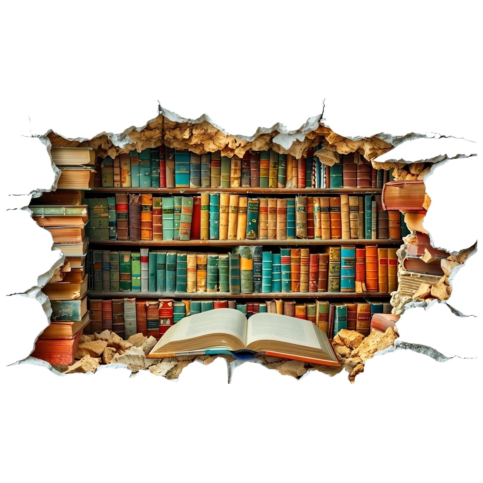 Self Adhesive Library Bookshelf Wall Decal Removable Vinyl Mural for Living Room Bedroom Study Room Home Office Decor Art Sticker One Size
Self Adhesive Library Bookshelf Wall Decal Removable Vinyl Mural for Living Room Bedroom Study Room Home Office Decor Art Sticker One Size