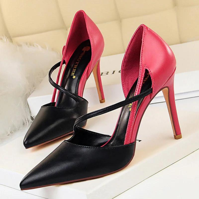 Shoes High Heels Woman Pumps Stiletto Women Shoes Women Basic Pump Fashion Women Sandals Female Shoes stilettos 9.5 cm 34 чорний
Shoes High Heels Woman Pumps Stiletto Women Shoes Women Basic Pump Fashion Women Sandals Female Shoes stilettos 9.5 cm 34 чорний