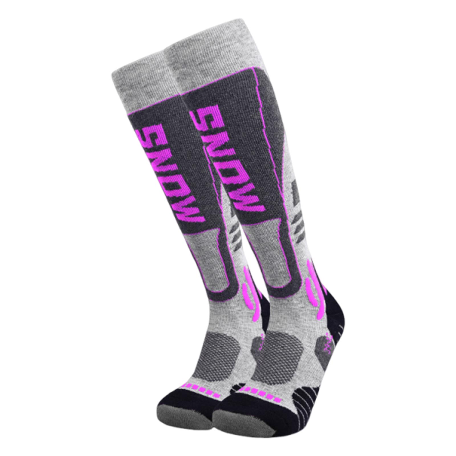 Winter Thermal Ski Socks Wear Resist Over-The-Knee Wool Socks High Elastic Compression Socks for Hiking Outdoor Climbing Sports L фіолетовий
Winter Thermal Ski Socks Wear Resist Over-The-Knee Wool Socks High Elastic Compression Socks for Hiking Outdoor Climbing Sports L фіолетовий