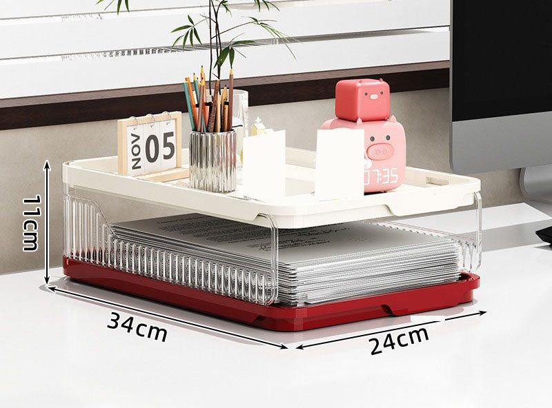 1pcs Desk storage rack, bookshelf, file rack, layered book A4 paper, learning and organizing box, student desktop storage box
1pcs Desk storage rack, bookshelf, file rack, layered book A4 paper, learning and organizing box, student desktop storage box
