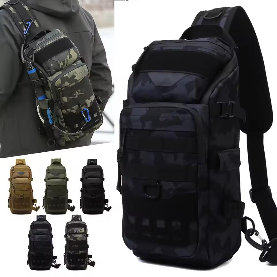 Men s Fishing Chest Bag Tactical Backpack Sports Shoulder Outdoor Fanny Pack Hiking Climbing Cycling Sling Bags Camping Bag 41*19*13
Men s Fishing Chest Bag Tactical Backpack Sports Shoulder Outdoor Fanny Pack Hiking Climbing Cycling Sling Bags Camping Bag 41*19*13