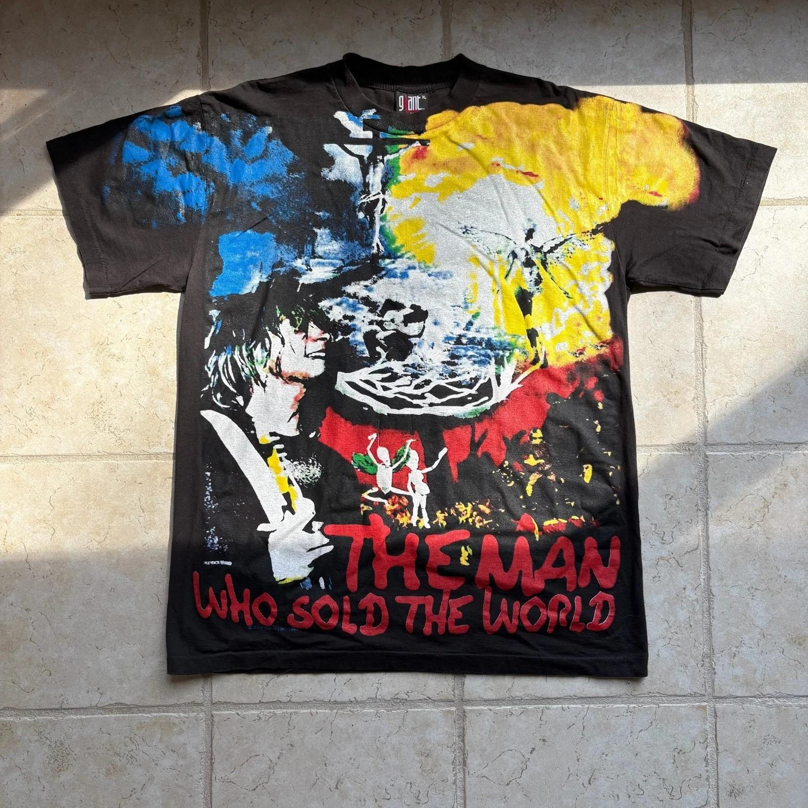 90s Nirvana Kurt Cobain Ziggy Stardust Bootleg Tee Single Stitch Made in USA XL 3XL
90s Nirvana Kurt Cobain Ziggy Stardust Bootleg Tee Single Stitch Made in USA XL 3XL