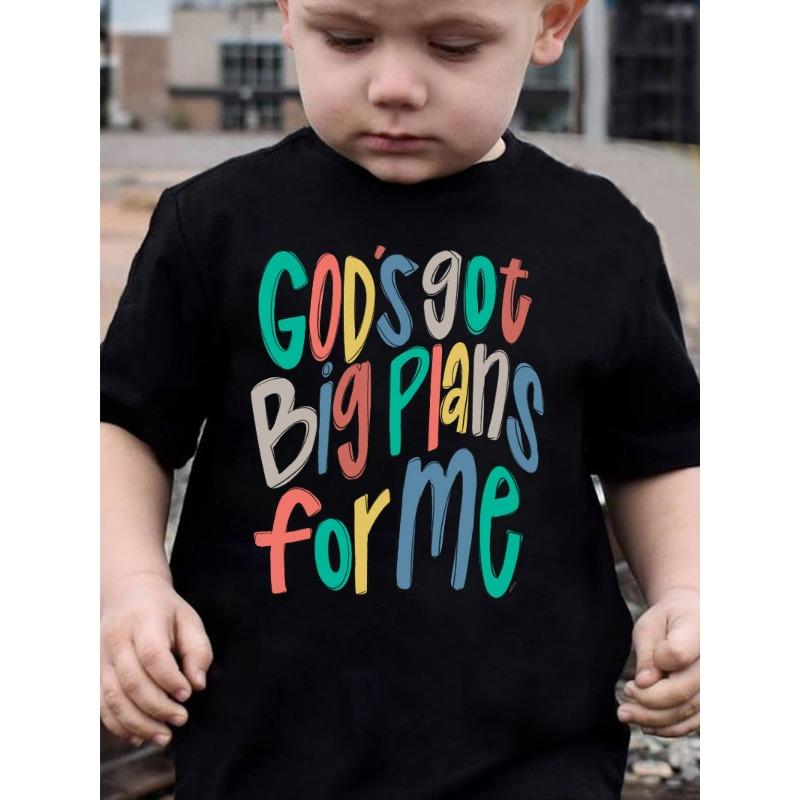 European Size Boys Round Neck Short Sleeved T Shirt with English Print GODS GOT BIG PLANS for ME 98cm чёрный
European Size Boys Round Neck Short Sleeved T Shirt with English Print GODS GOT BIG PLANS for ME 98cm чёрный