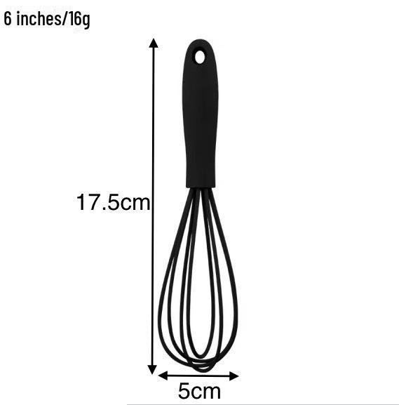 6 Міні силіконовий віночок для дітей - Харчовий міксер для крему Інструмент для випічки чорний
6 Міні силіконовий віночок для дітей - Харчовий міксер для крему Інструмент для випічки чорний