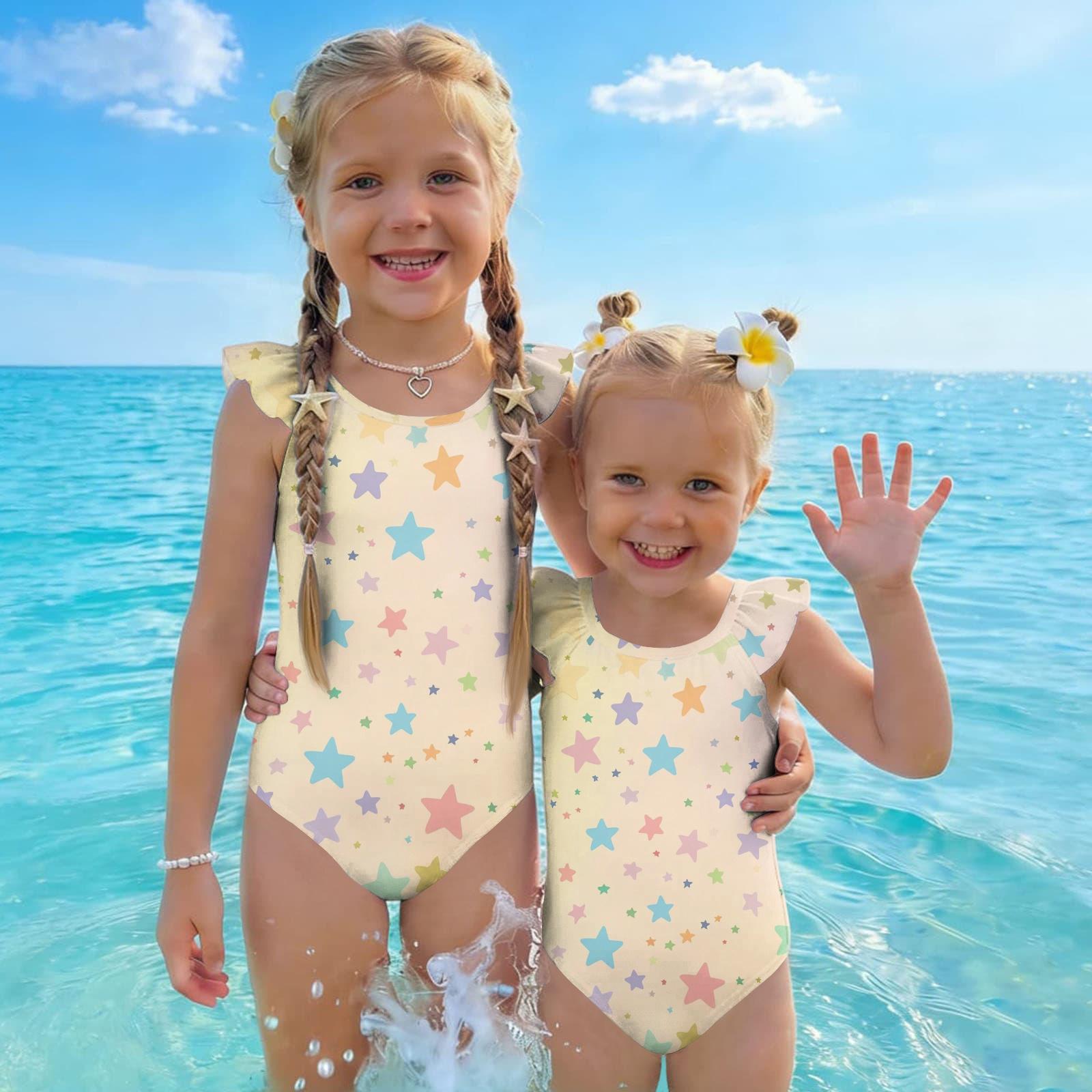 Girls One Piece Swimsuit Star Print Sleeveless Summer Swimwear Kids Beachwear Pool Bathing Suit for Toddlers and Children 110
Girls One Piece Swimsuit Star Print Sleeveless Summer Swimwear Kids Beachwear Pool Bathing Suit for Toddlers and Children 110