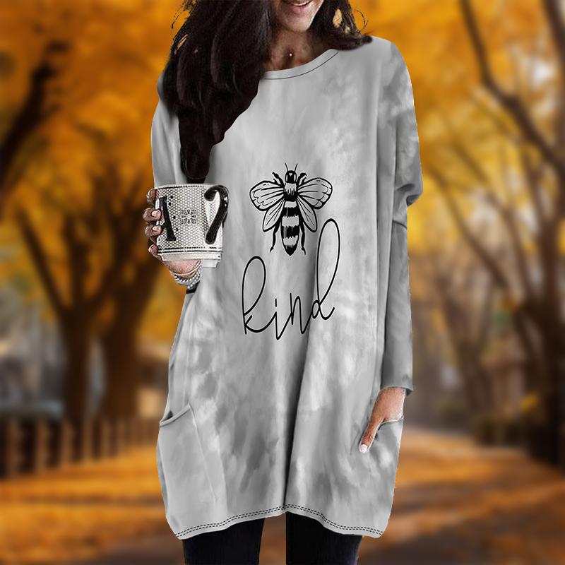 Новинка осени Радужный пчела Принт Плюс Размер Платье Женщин О-образным Вырезом Длинные Рукава Повседневные Карманные Платья 5XL чёрный
Новинка осени Радужный пчела Принт Плюс Размер Платье Женщин О-образным Вырезом Длинные Рукава Повседневные Карманные Платья 5XL чёрный