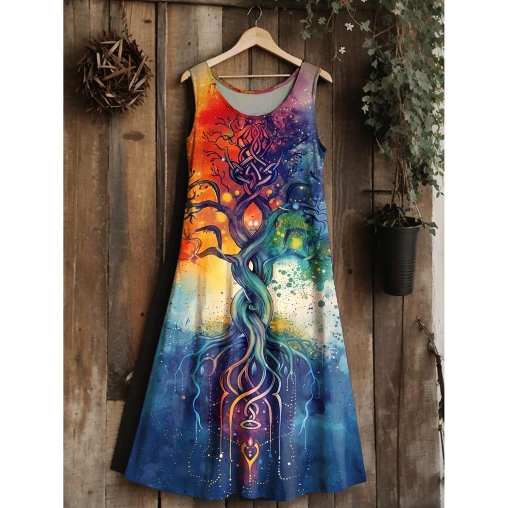 Women Plus Size Sleeveless U Neck Dress Bohemian Print Knee Length Midi Dress Beach Vacation XL
Women Plus Size Sleeveless U Neck Dress Bohemian Print Knee Length Midi Dress Beach Vacation XL