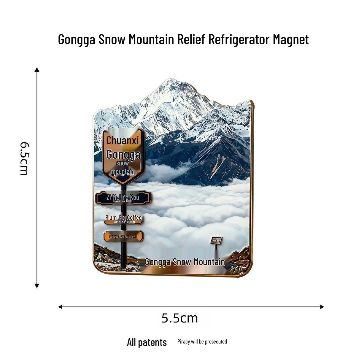 Western Sichuan Scenery Gongga Snow Mountain Fridge Magnet - Tourist Souvenir and Decorative Sticker.
Western Sichuan Scenery Gongga Snow Mountain Fridge Magnet - Tourist Souvenir and Decorative Sticker.