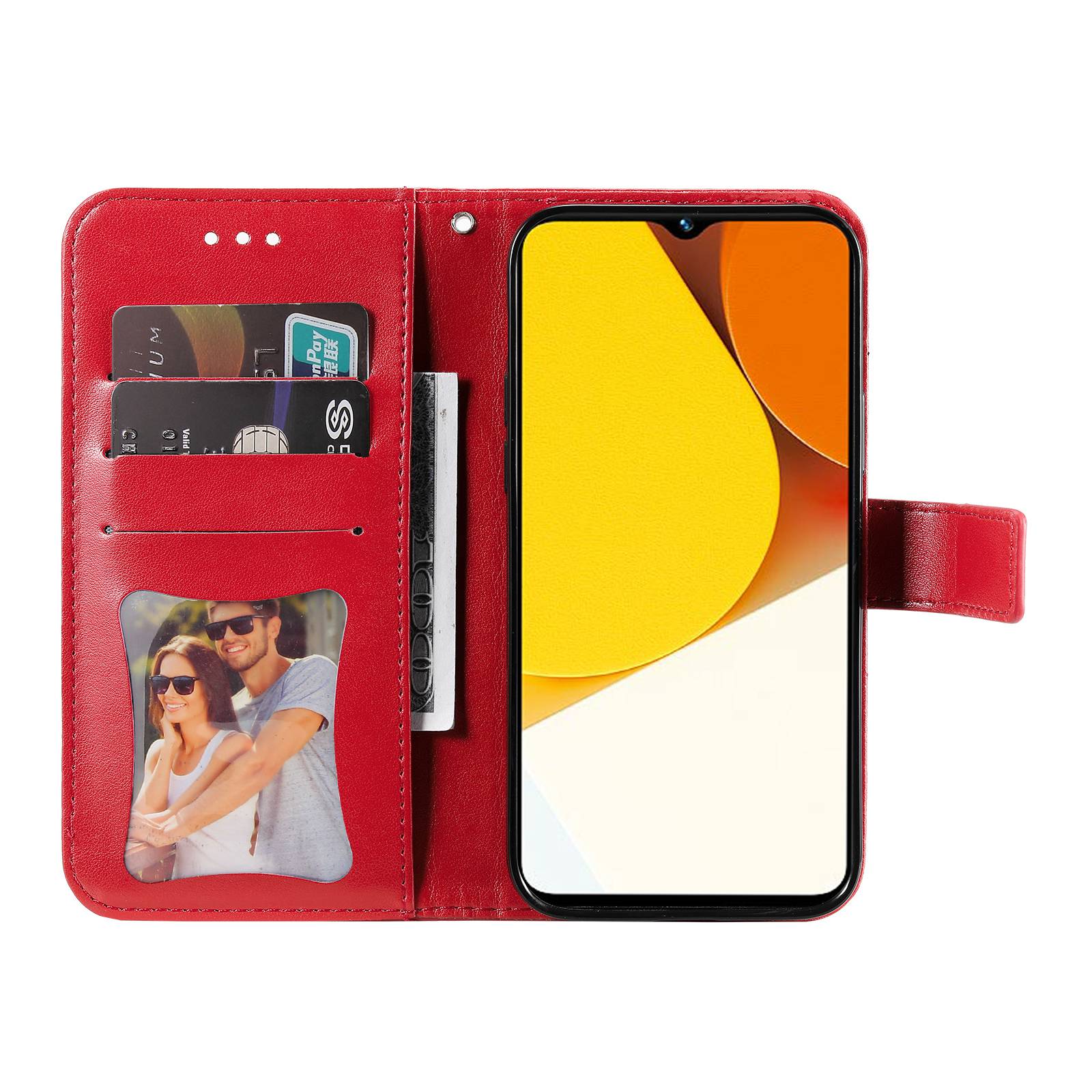 For vivo Y35 4G (2022)/Y22s 4G/Y22 4G Case Floral Pattern PU Leather Wallet Stand Phone Cover Red
For vivo Y35 4G (2022)/Y22s 4G/Y22 4G Case Floral Pattern PU Leather Wallet Stand Phone Cover Red