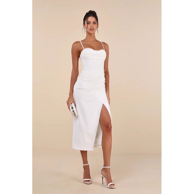 Foreign Trade Order Lu s Sling Temperament Elegant Summer New Fishbone Wrap-around Split Miumiu Bag Hip Dress Multi-Color White L
Foreign Trade Order Lu s Sling Temperament Elegant Summer New Fishbone Wrap-around Split Miumiu Bag Hip Dress Multi-Color White L