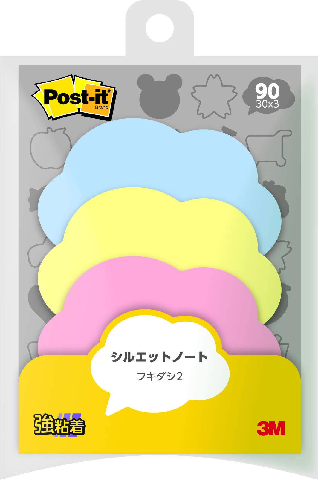 Strong Adhesive Sticky Note Silhouette Design Balloon 2 50 x 69mm 30 Sheets x 3 Pads Post-it SSS-FKR2
Strong Adhesive Sticky Note Silhouette Design Balloon 2 50 x 69mm 30 Sheets x 3 Pads Post-it SSS-FKR2