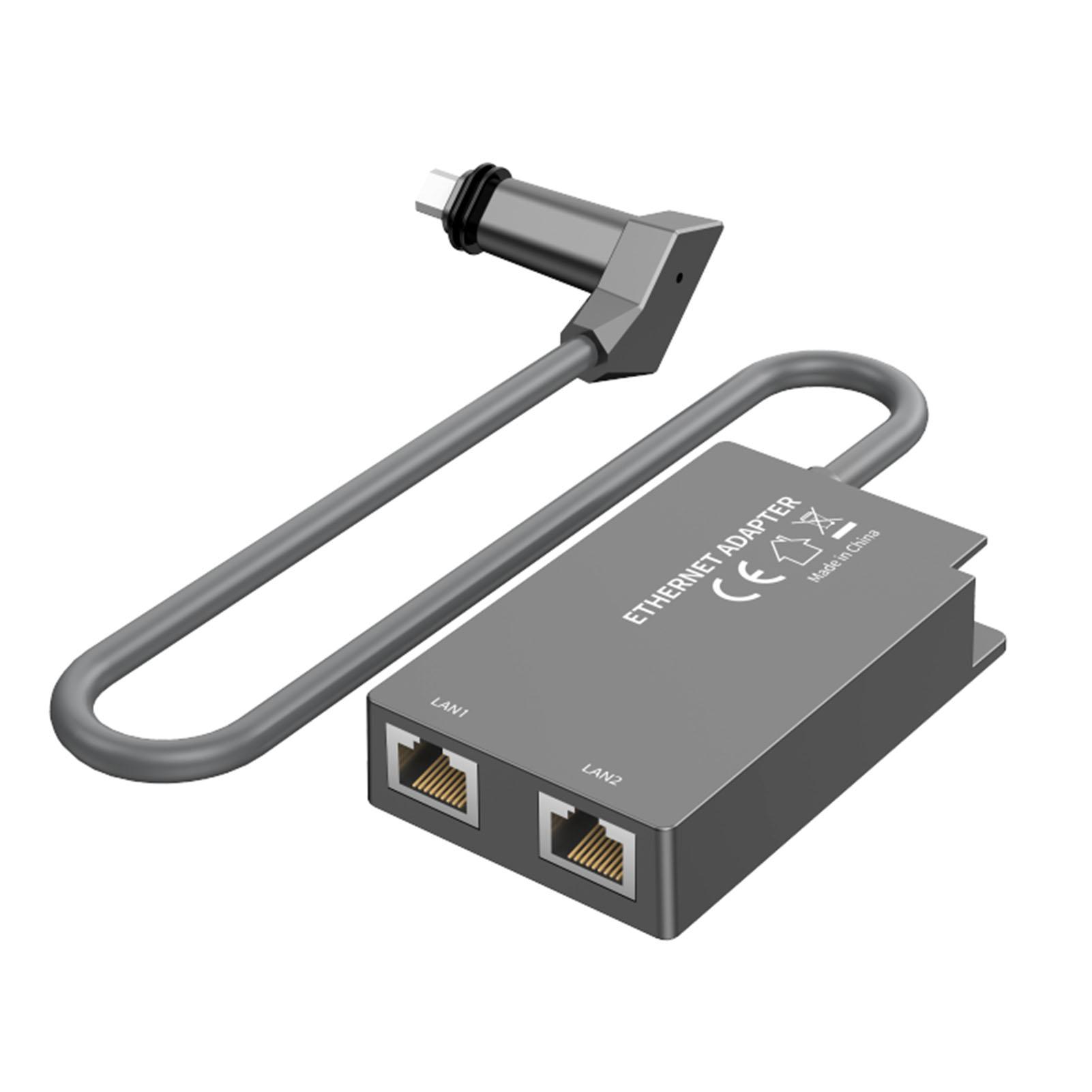 Satellite Ethernet Adapter 2 RJ45 Ports 1 Gbps Wired External Network Ethernet Adapter for Gen 2 V2
Satellite Ethernet Adapter 2 RJ45 Ports 1 Gbps Wired External Network Ethernet Adapter for Gen 2 V2