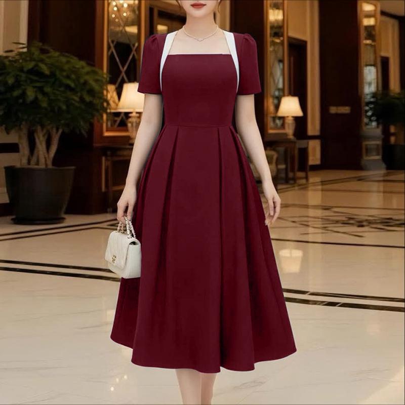 ZANZEA Женское летнее повседневное платье с квадратным вырезом и короткими рукавами 5XL вино красного
ZANZEA Женское летнее повседневное платье с квадратным вырезом и короткими рукавами 5XL вино красного