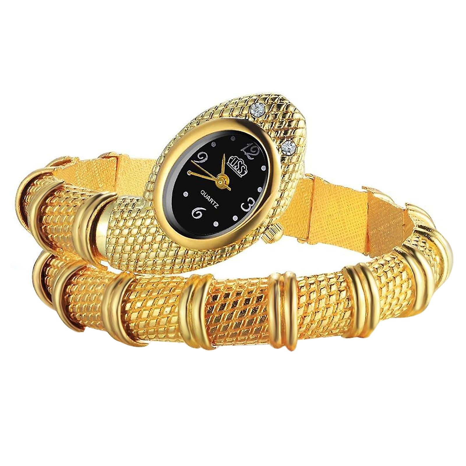 Snake Bracelet Watch Analog Antique Wrapped Fashion Watch for Commuting to Work or School White Christmas Present Women s Gold Display, Waterproof,
Snake Bracelet Watch Analog Antique Wrapped Fashion Watch for Commuting to Work or School White Christmas Present Women s Gold Display, Waterproof,