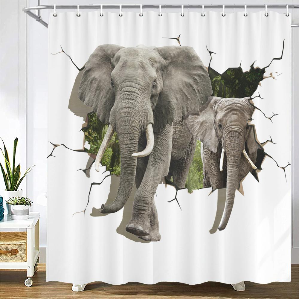 Waterproof Polyester Fabric Shower Curtains Forest Tiger Bear Animal Printing Bathroom Curtains For Home Decoration Curtain W60H190(CM)-1 Pcs
Waterproof Polyester Fabric Shower Curtains Forest Tiger Bear Animal Printing Bathroom Curtains For Home Decoration Curtain W60H190(CM)-1 Pcs