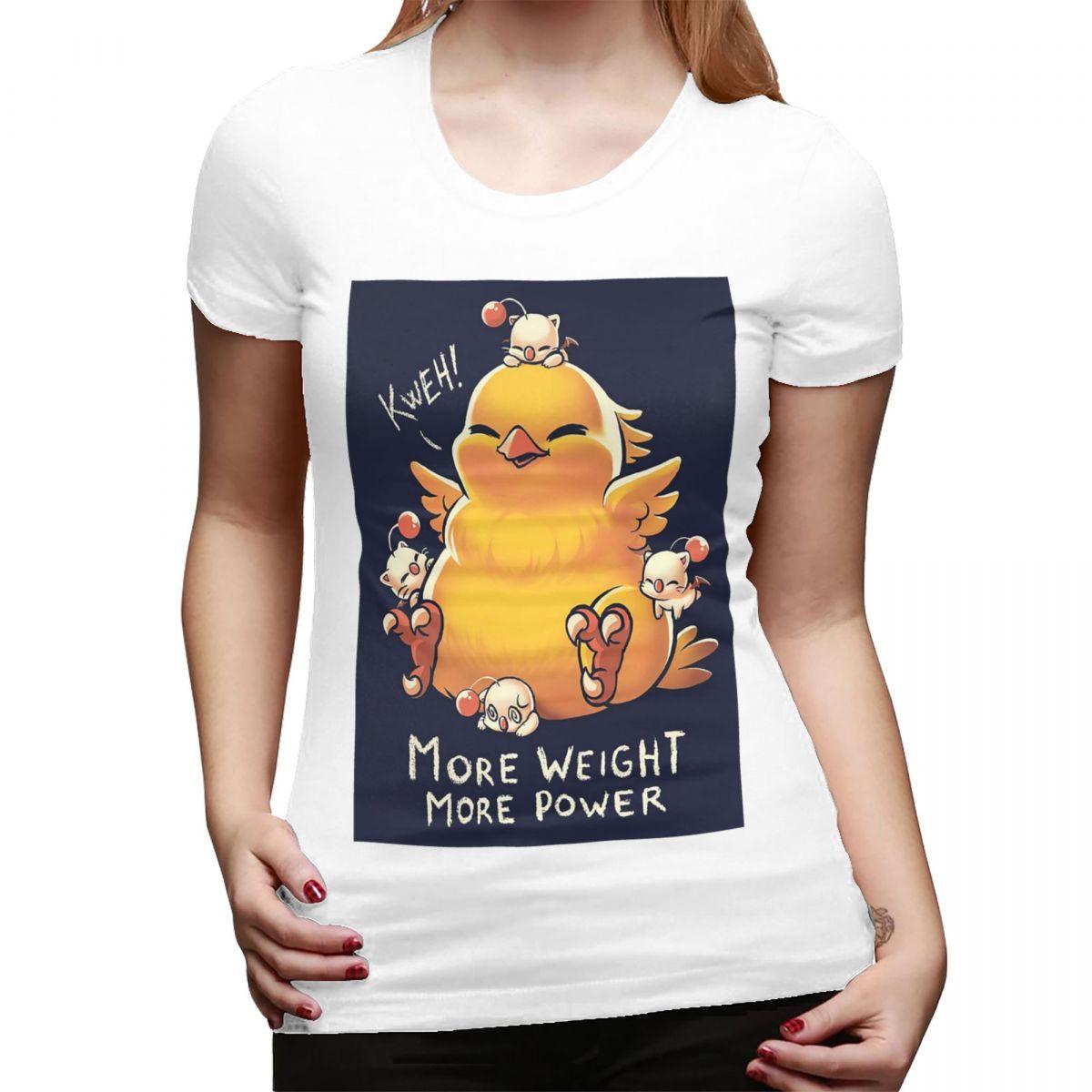 Funny Fat Chocobo Big Power TShirt for Women Round Neck Streetwear T Shirts Womens Short Sleeve Summer Clothes Tops S
Funny Fat Chocobo Big Power TShirt for Women Round Neck Streetwear T Shirts Womens Short Sleeve Summer Clothes Tops S