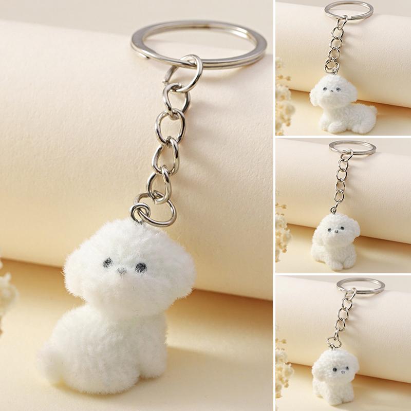 1 шт., брелок для ключей в виде куклы унисекс, брелок для собак, плюшевый брелок для ключей, сумка с пряжкой, подвеска, декор