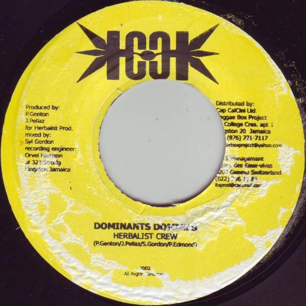 7inch Record HERBALIST CREW Dominants Domins NONE Herbalist Prod. 2002 Jamaica Reggae Ska Dub Used
7inch Record HERBALIST CREW Dominants Domins NONE Herbalist Prod. 2002 Jamaica Reggae Ska Dub Used