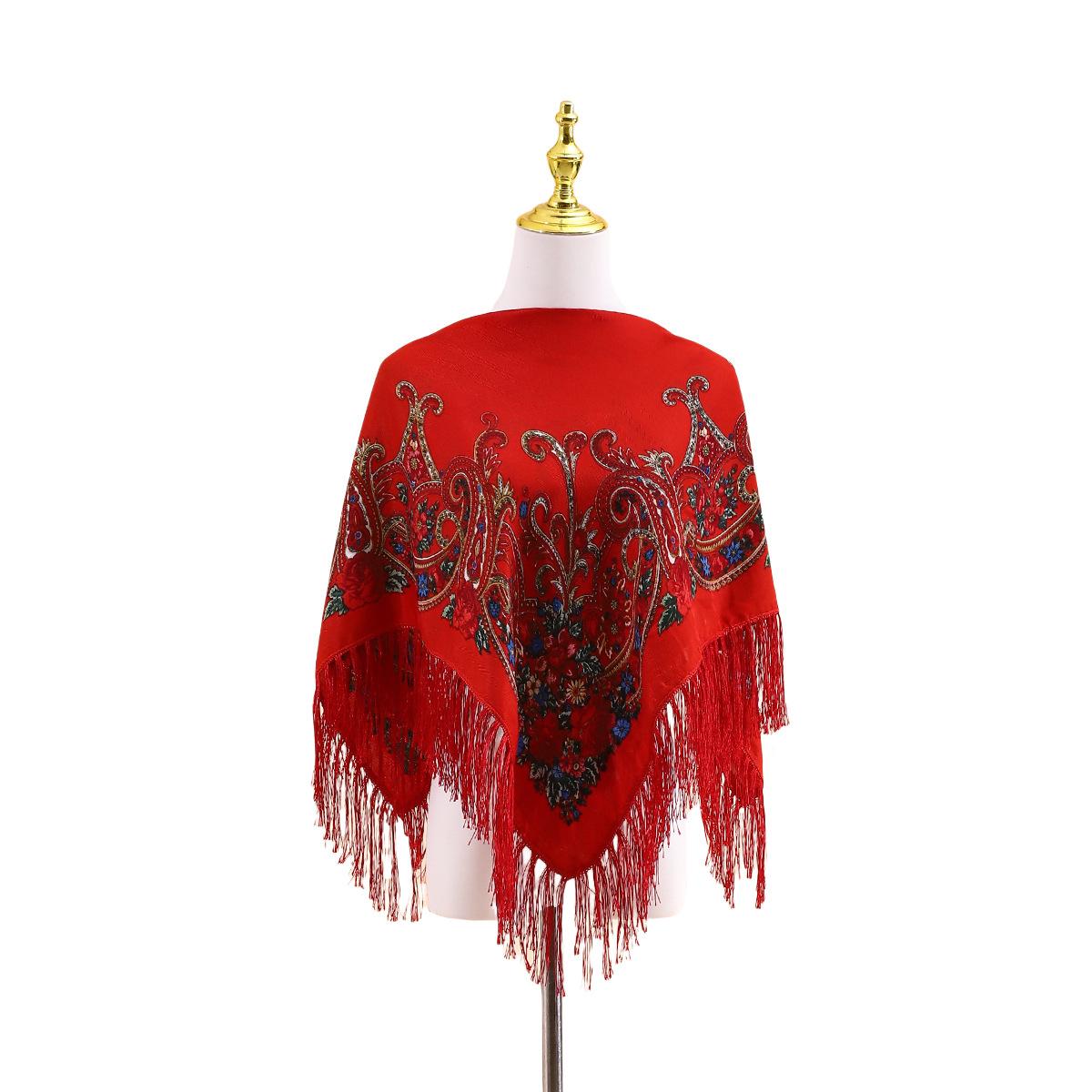 Ethnic Style Square Scarf Elegant Tassel Beautiful Shawl Multi Colored Warm And Casual Versatile Scarf For Outdoor Wear
Ethnic Style Square Scarf Elegant Tassel Beautiful Shawl Multi Colored Warm And Casual Versatile Scarf For Outdoor Wear