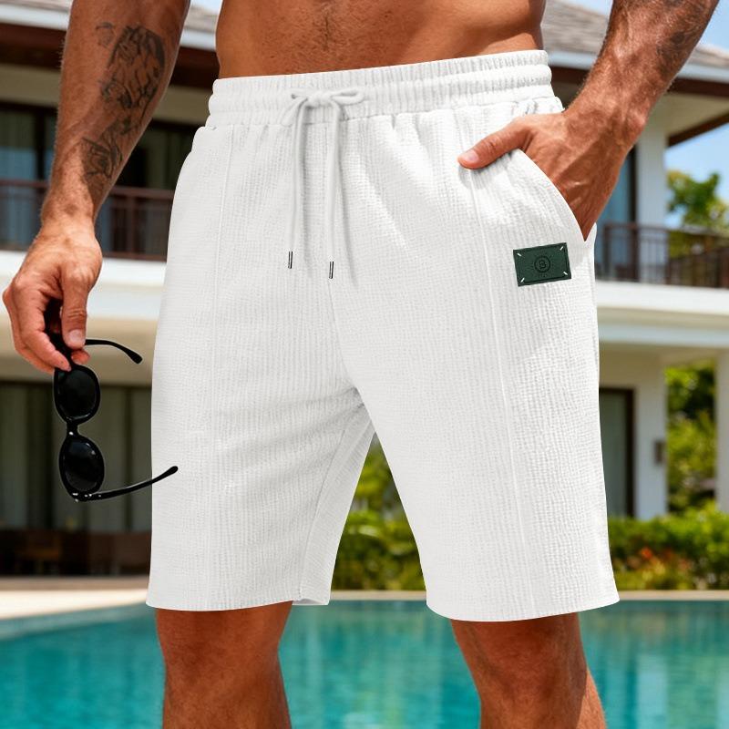 Men s White Textured Drawstring Pocket Summer Casual Shorts Leisure S білий
Men s White Textured Drawstring Pocket Summer Casual Shorts Leisure S білий