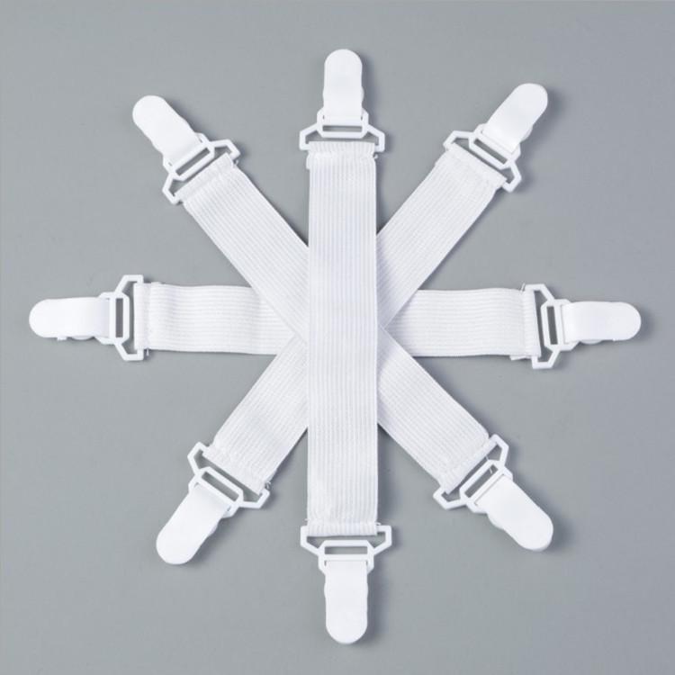 Home Textiles Accessories 4PCS/Set Elastic Bed Sheet Mattress Cover Blankets Grippers Clip Holder Fasteners Kit 4Pcs White
Home Textiles Accessories 4PCS/Set Elastic Bed Sheet Mattress Cover Blankets Grippers Clip Holder Fasteners Kit 4Pcs White