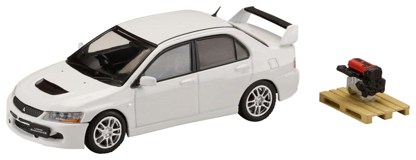 HJ64 Mitsubishi Lancer Evolution 9 GSR с дисплеем двигателя, модель белого цвета, готовое изделие, 1/64
HJ64 Mitsubishi Lancer Evolution 9 GSR с дисплеем двигателя, модель белого цвета, готовое изделие, 1/64