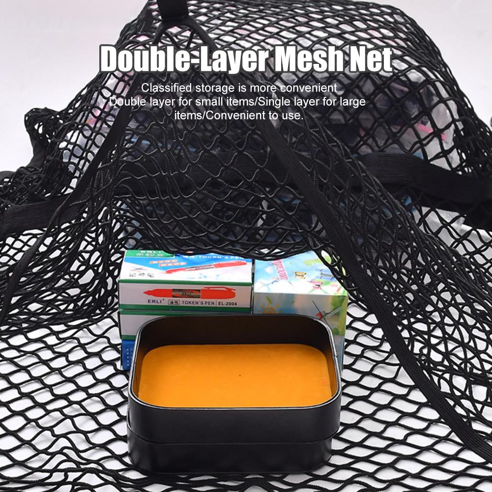 Car Rear Trunk Net Mesh Elastic Nylon Back Cargo Storage Organizer Double Layer Net For Ford F150 SVT Raptor/Tundra/POER
Car Rear Trunk Net Mesh Elastic Nylon Back Cargo Storage Organizer Double Layer Net For Ford F150 SVT Raptor/Tundra/POER