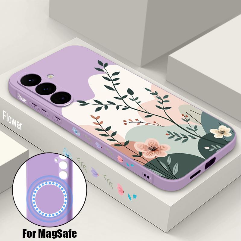 INS Floral Pattern Case For Samsung Galaxy S26 S25 Ultra S24 S23 FE S22 Plus S21 Built-in Metal Plate Magnetic Silicone Cover Samsung S24 FE фиолетовый
INS Floral Pattern Case For Samsung Galaxy S26 S25 Ultra S24 S23 FE S22 Plus S21 Built-in Metal Plate Magnetic Silicone Cover Samsung S24 FE фиолетовый