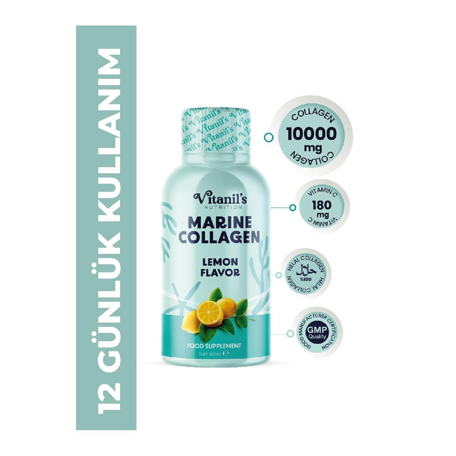 Marine Collagen Shot - 10.000mg Marine Collagen - Vitamin C - Natural Lemon Flavored - 60ml X 12 Pieces
Marine Collagen Shot - 10.000mg Marine Collagen - Vitamin C - Natural Lemon Flavored - 60ml X 12 Pieces
