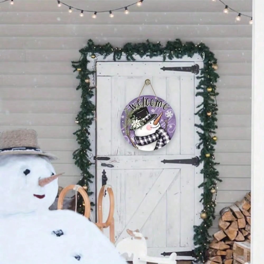Woodlee 2D Flat Snowman Buffalo Plaid Christmas Door Hanger, Rustic Holiday Porch Sign, Farmhouse Winter Decor 20x20
Woodlee 2D Flat Snowman Buffalo Plaid Christmas Door Hanger, Rustic Holiday Porch Sign, Farmhouse Winter Decor 20x20
