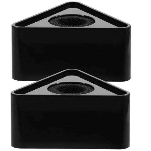 EXCEART Interview Microphone Flags, ABS Injection Molded Triangle Microphone Flags for Advertising and Image Enhancement, Set of 2 (Black)
EXCEART Interview Microphone Flags, ABS Injection Molded Triangle Microphone Flags for Advertising and Image Enhancement, Set of 2 (Black)
