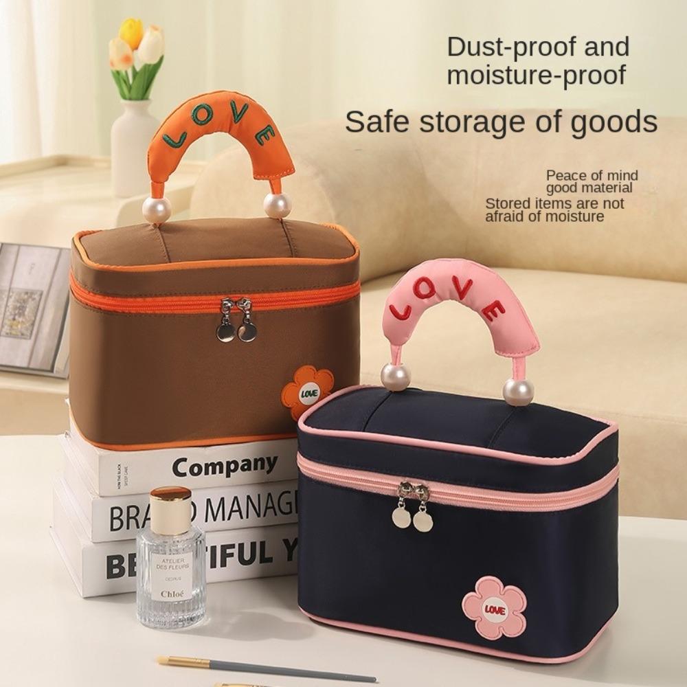 Large Capacity Women Makeup Bag Square Wash Bag Portable Travel Toiletry Bag Girls кавовий
Large Capacity Women Makeup Bag Square Wash Bag Portable Travel Toiletry Bag Girls кавовий