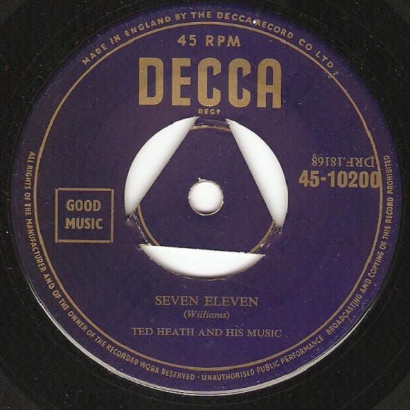 7-дюймовая пластинка ТЕД ХИТ И ЕГО МУЗЫКА - Семь Одиннадцать 4510200 Decca 1954 Великобритания Джаз Б/У
7-дюймовая пластинка ТЕД ХИТ И ЕГО МУЗЫКА - Семь Одиннадцать 4510200 Decca 1954 Великобритания Джаз Б/У