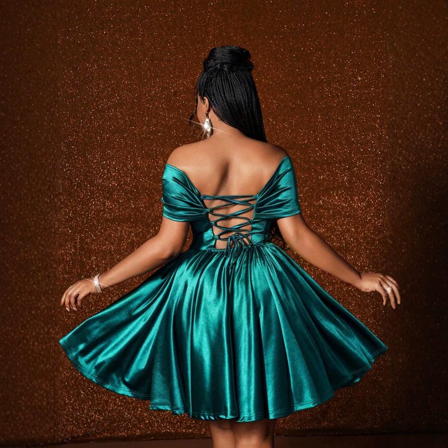 One-word shoulder diamond decoration satin A-word short skirt temperament formal party dinner women s clothing to picture customization D 5XL peacock синього кольору
One-word shoulder diamond decoration satin A-word short skirt temperament formal party dinner women s clothing to picture customization D 5XL peacock синього кольору