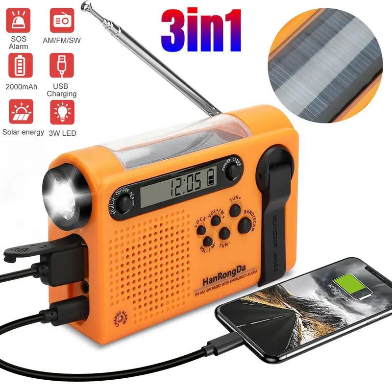 AM FM SW Radio Solar Hand Crank Weather Radio 2000mAh Alarm Clock Portable Outdoor Flashlight Phone Charger Emergency Powerbank помаранчевий
AM FM SW Radio Solar Hand Crank Weather Radio 2000mAh Alarm Clock Portable Outdoor Flashlight Phone Charger Emergency Powerbank помаранчевий