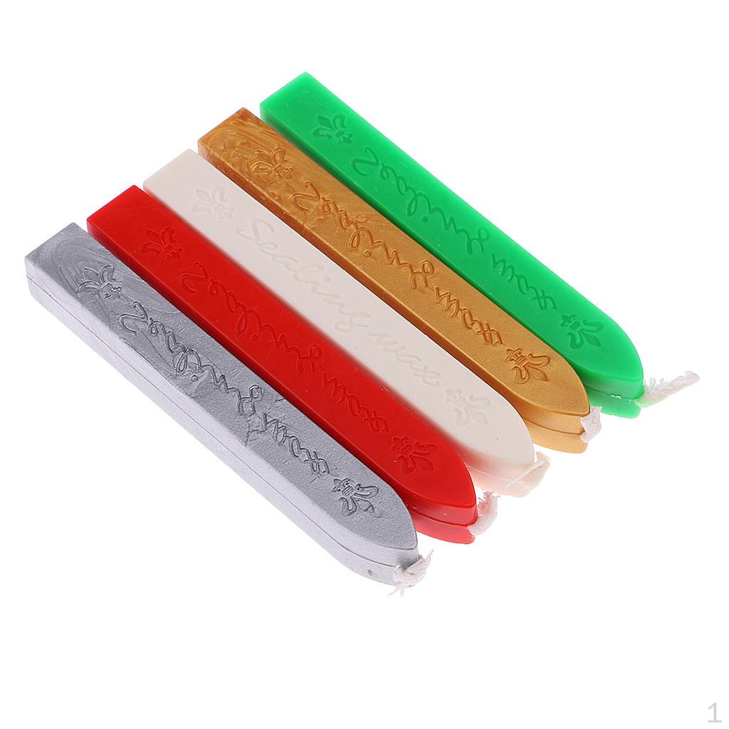 5 Pack Multi-color Sealing with Wick for Postal Envelope 9x1x1.2cm
5 Pack Multi-color Sealing with Wick for Postal Envelope 9x1x1.2cm