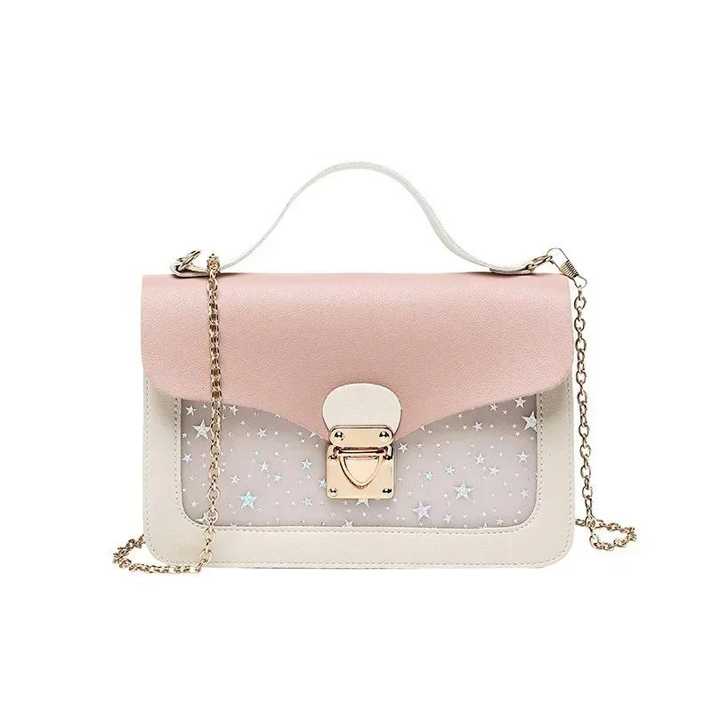 New Fashion Summer Bag Lid Lock Snap Phone Small Square Bag Korean Sequin Star Print One Shoulder Phone Bag Handbags
New Fashion Summer Bag Lid Lock Snap Phone Small Square Bag Korean Sequin Star Print One Shoulder Phone Bag Handbags