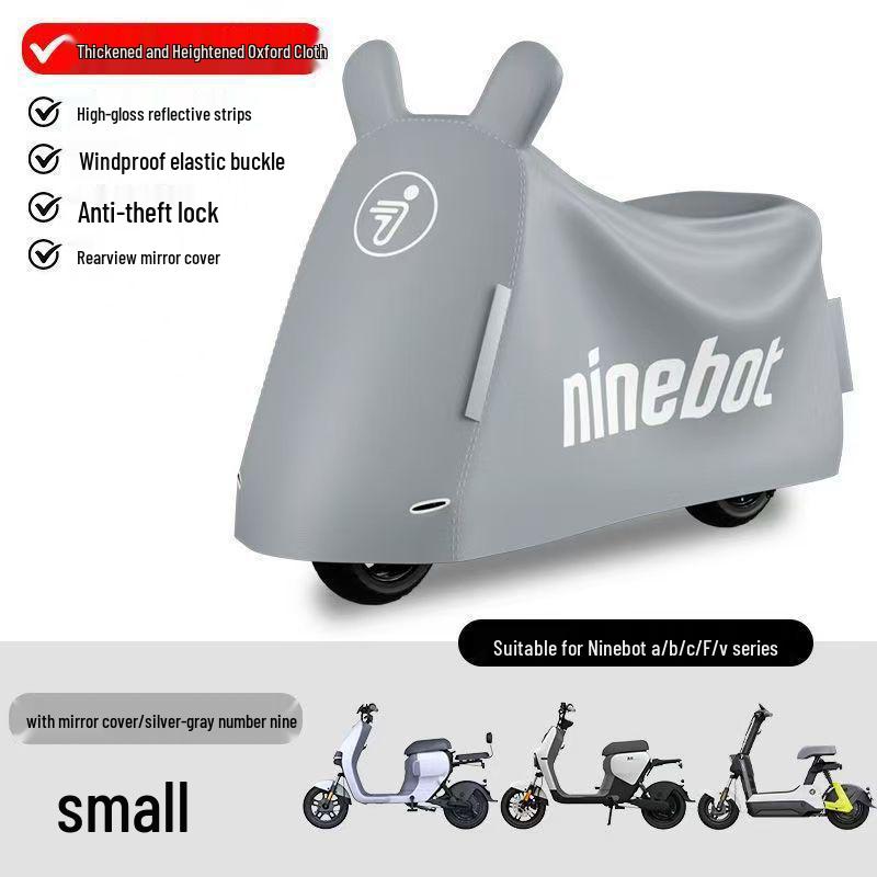 Ninebot Universal Electric Vehicle Cover - Dust, Rain, and Sun Protection (Size M).
Ninebot Universal Electric Vehicle Cover - Dust, Rain, and Sun Protection (Size M).