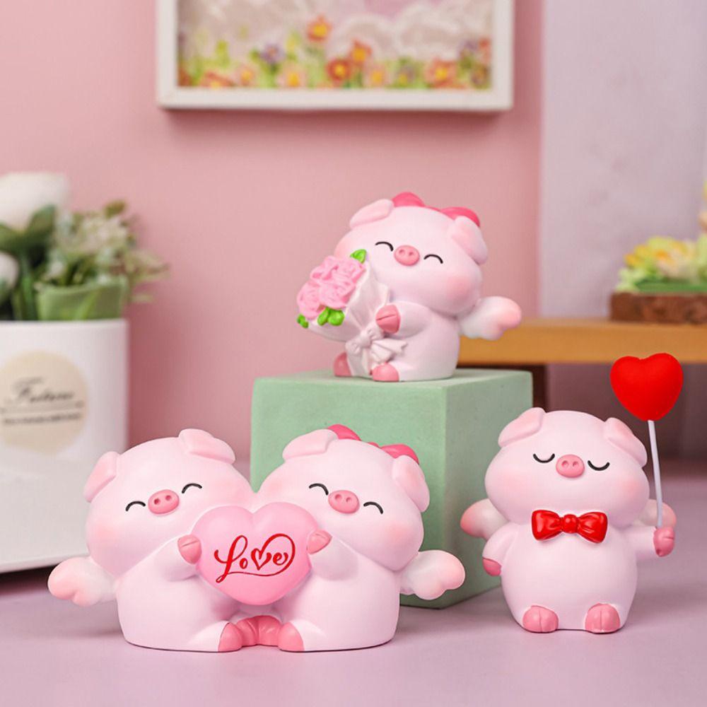 Cute Pig Statue Resin Animal Sculpture Desktop Ornament Couple Piggy Ornament Home Style 2
Cute Pig Statue Resin Animal Sculpture Desktop Ornament Couple Piggy Ornament Home Style 2