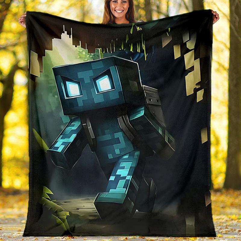 Pixel Dark Blue Jungle Guardian Flannel Blanket, Soft Sofa Throw, Gamer Gift 80cm x 120cm
Pixel Dark Blue Jungle Guardian Flannel Blanket, Soft Sofa Throw, Gamer Gift 80cm x 120cm