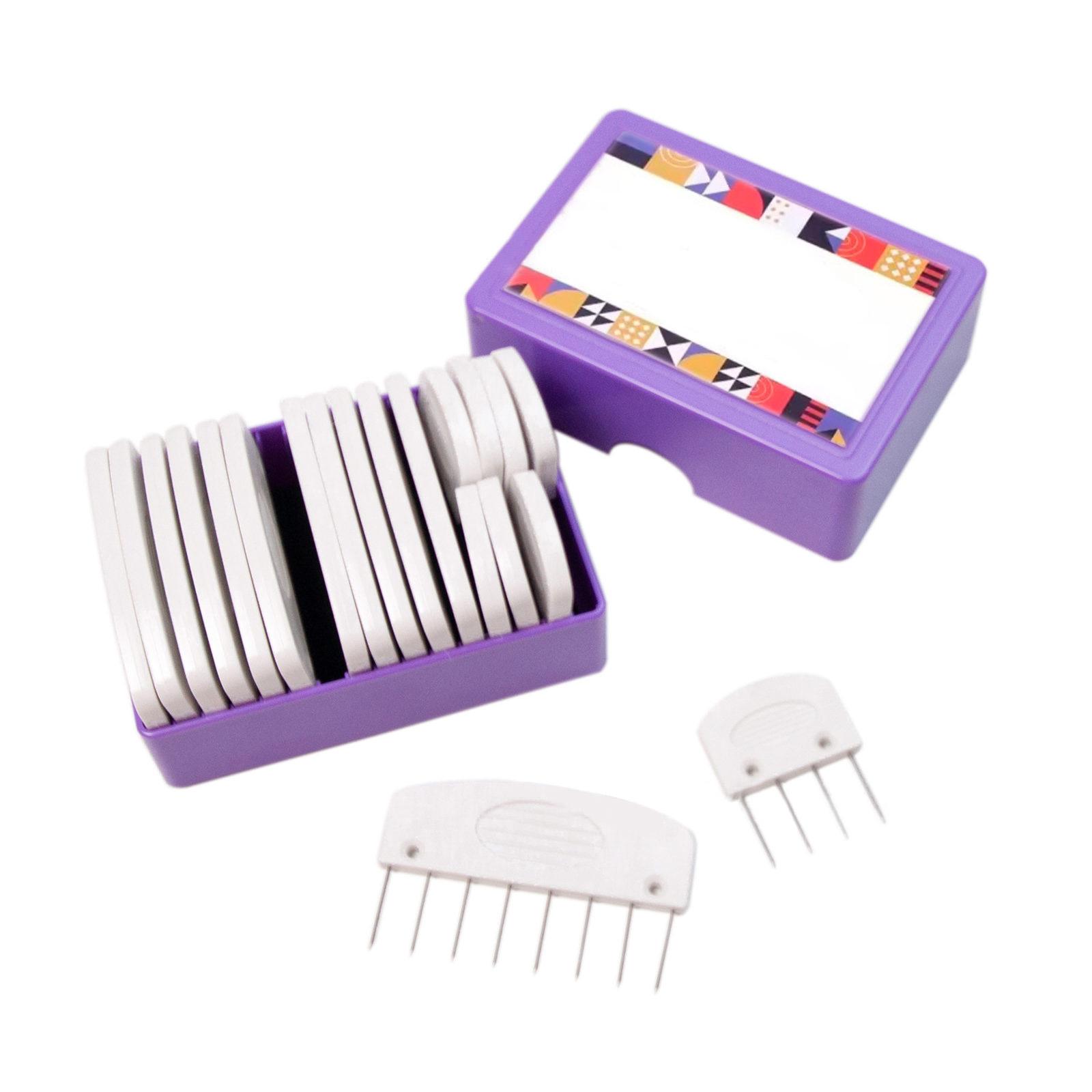 Набор для блокировки вязания, 20 шт., гребни и штифты из нержавеющей стали для блокировки вязания, 2 разных размера для любителей вязания крючком
Набор для блокировки вязания, 20 шт., гребни и штифты из нержавеющей стали для блокировки вязания, 2 разных размера для любителей вязания крючком