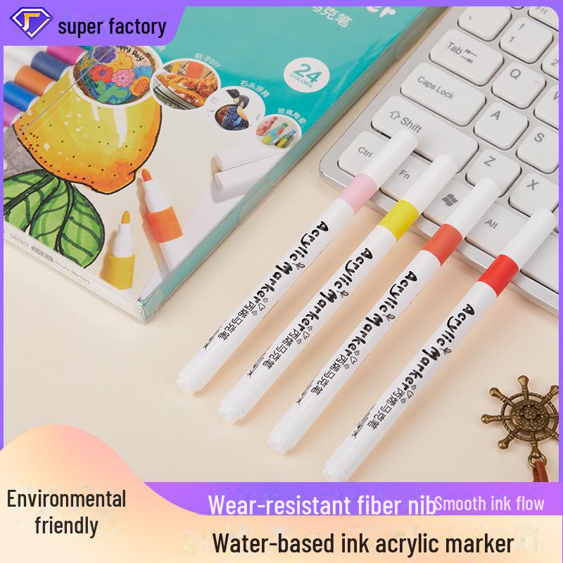 Stackable Acrylic Marker: Smooth, Non-Bleeding Paint Pen for DIY, Watercolor & Graffiti.
Stackable Acrylic Marker: Smooth, Non-Bleeding Paint Pen for DIY, Watercolor & Graffiti.