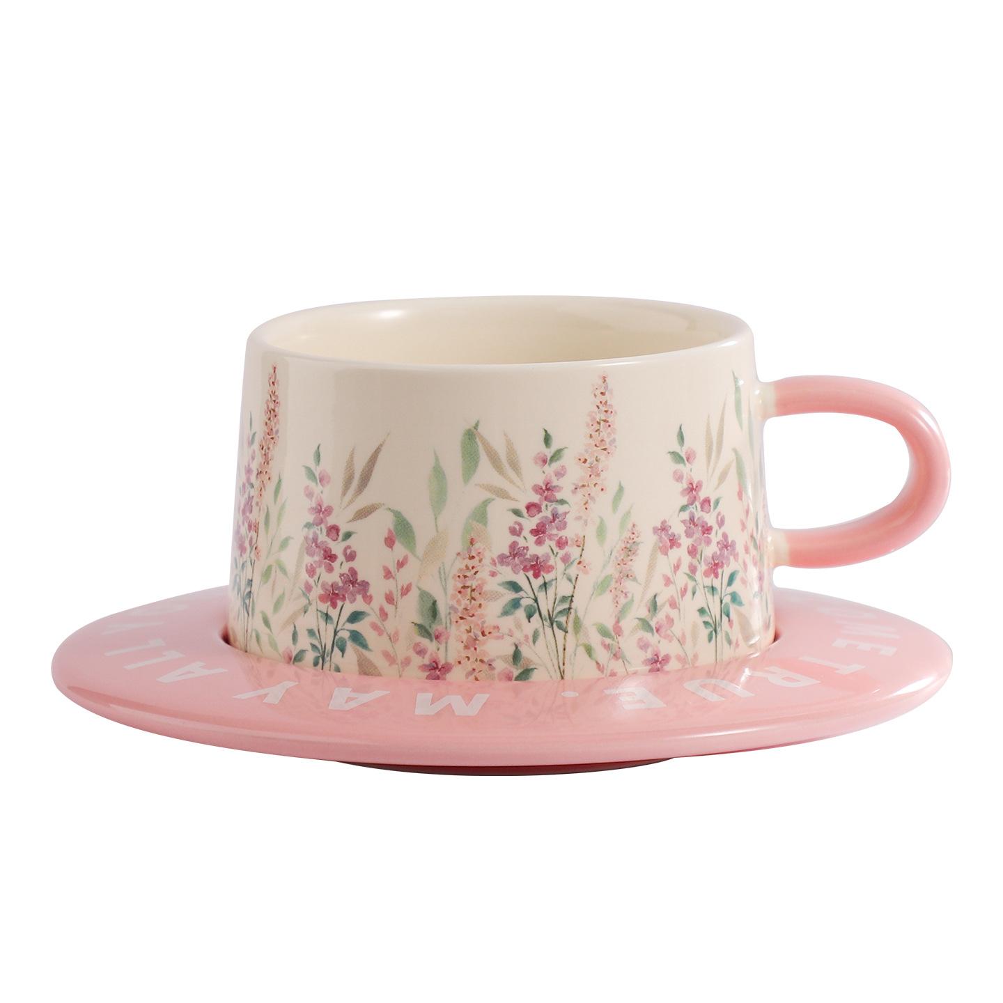 Fresh wind ceramic mug retro flower and grass painting coffee cup saucer office afternoon tea restaurant home breakfast cup 200ml
Fresh wind ceramic mug retro flower and grass painting coffee cup saucer office afternoon tea restaurant home breakfast cup 200ml