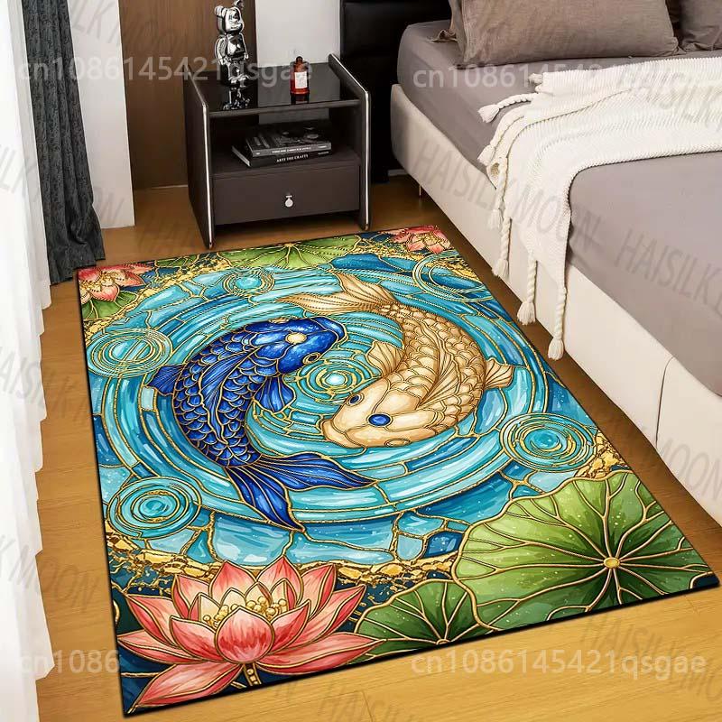 Multiple sizes Koi pond with lotus pattern Carpet for Living Room Bedroom Sofa Home Decor Rug Non-slip Floor Mat Luxury Gift 40x60cm
Multiple sizes Koi pond with lotus pattern Carpet for Living Room Bedroom Sofa Home Decor Rug Non-slip Floor Mat Luxury Gift 40x60cm